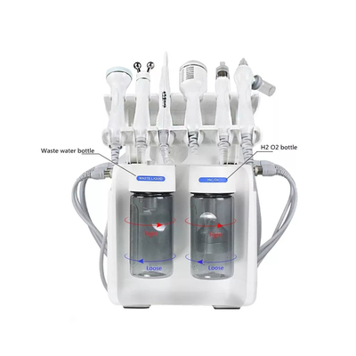 Yüz Temizleme Makinesi 6 In 1 Oksijen H2O2 Küçük Balonlu Yüz Makinesi
